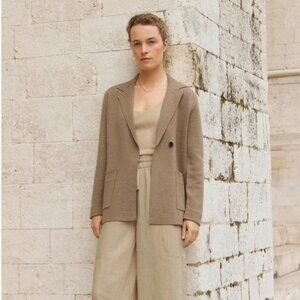 Poetry Merino Wool Knited Blazer